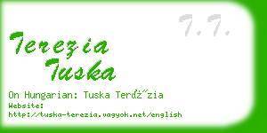 terezia tuska business card